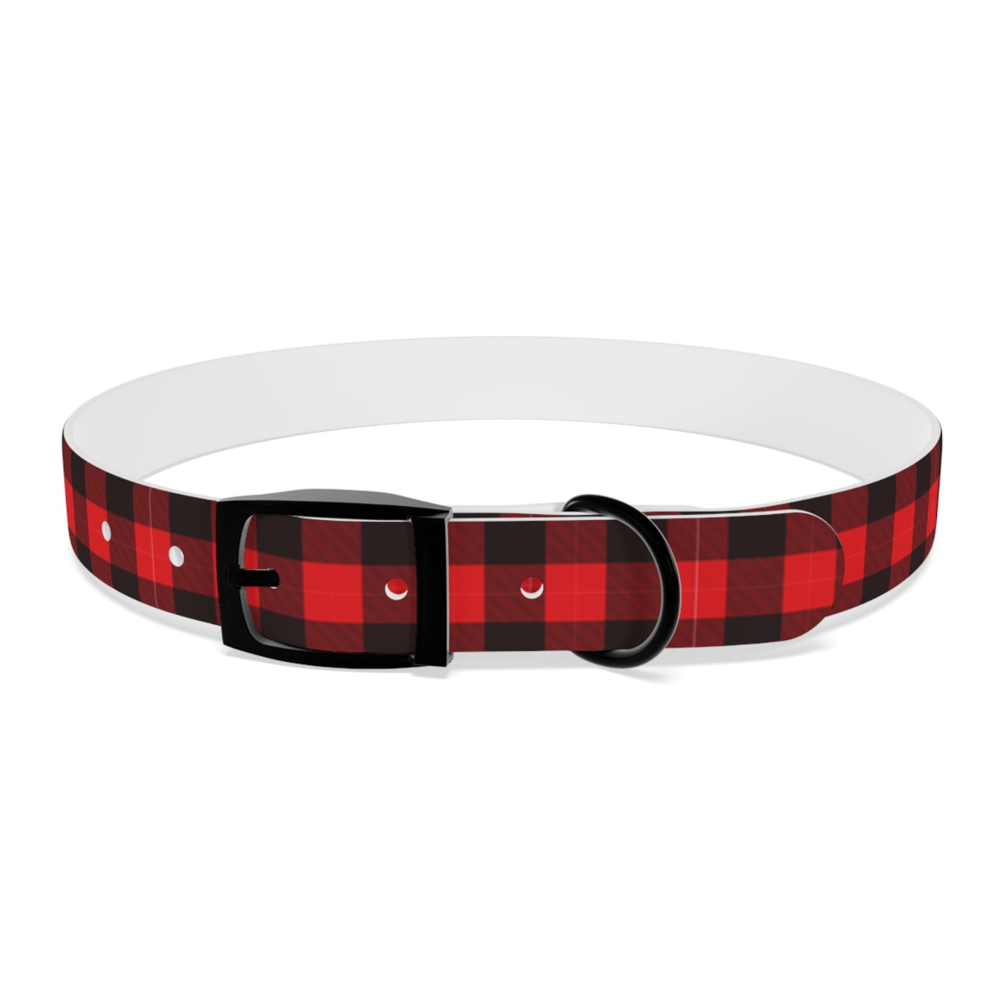 Red Flannel Dog Collar