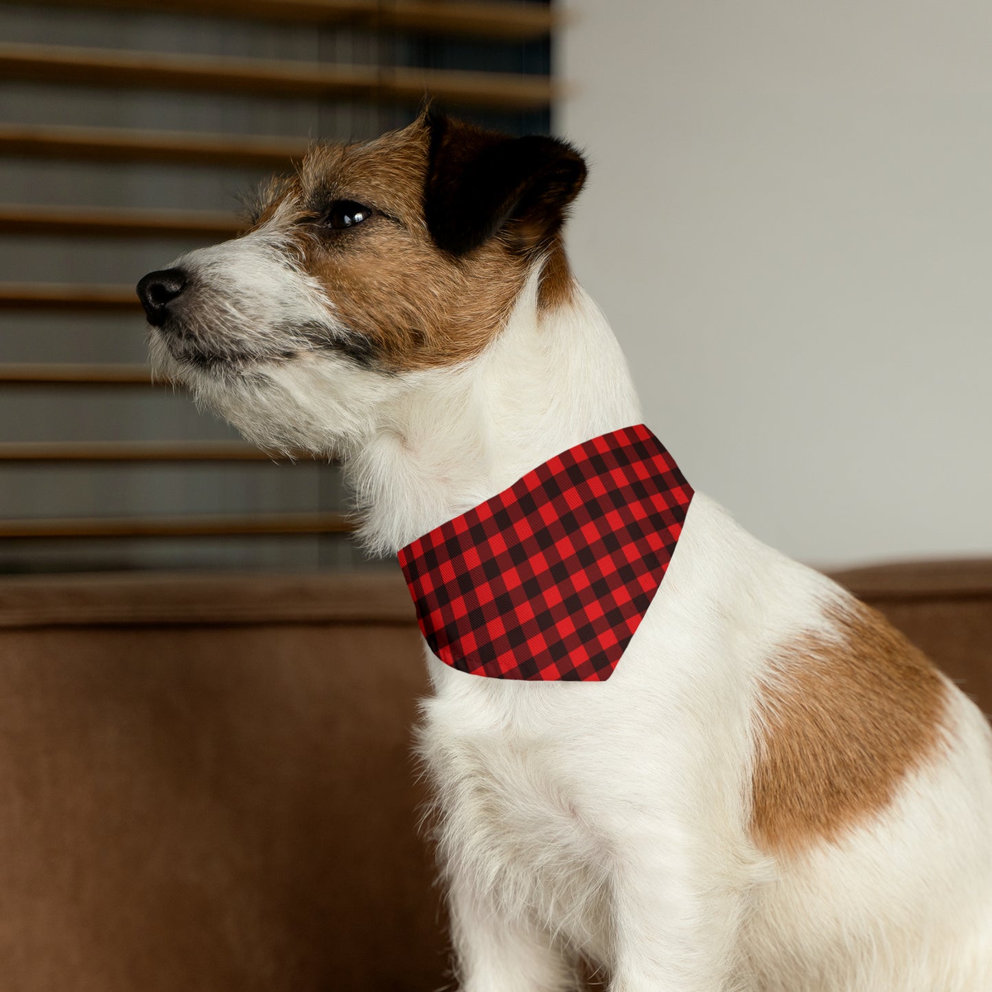 Red Flannel Pet Bandana Collar