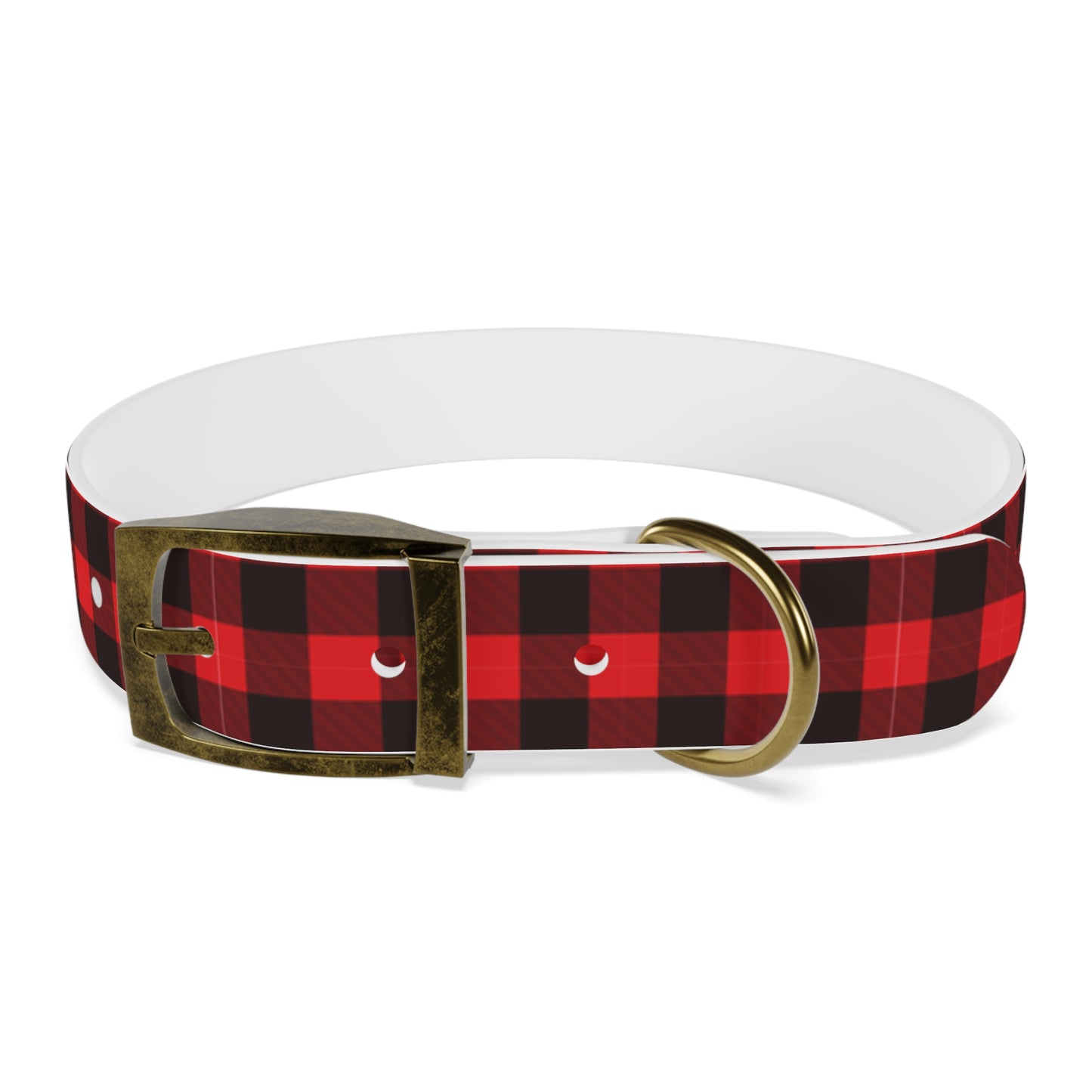 Red Flannel Dog Collar