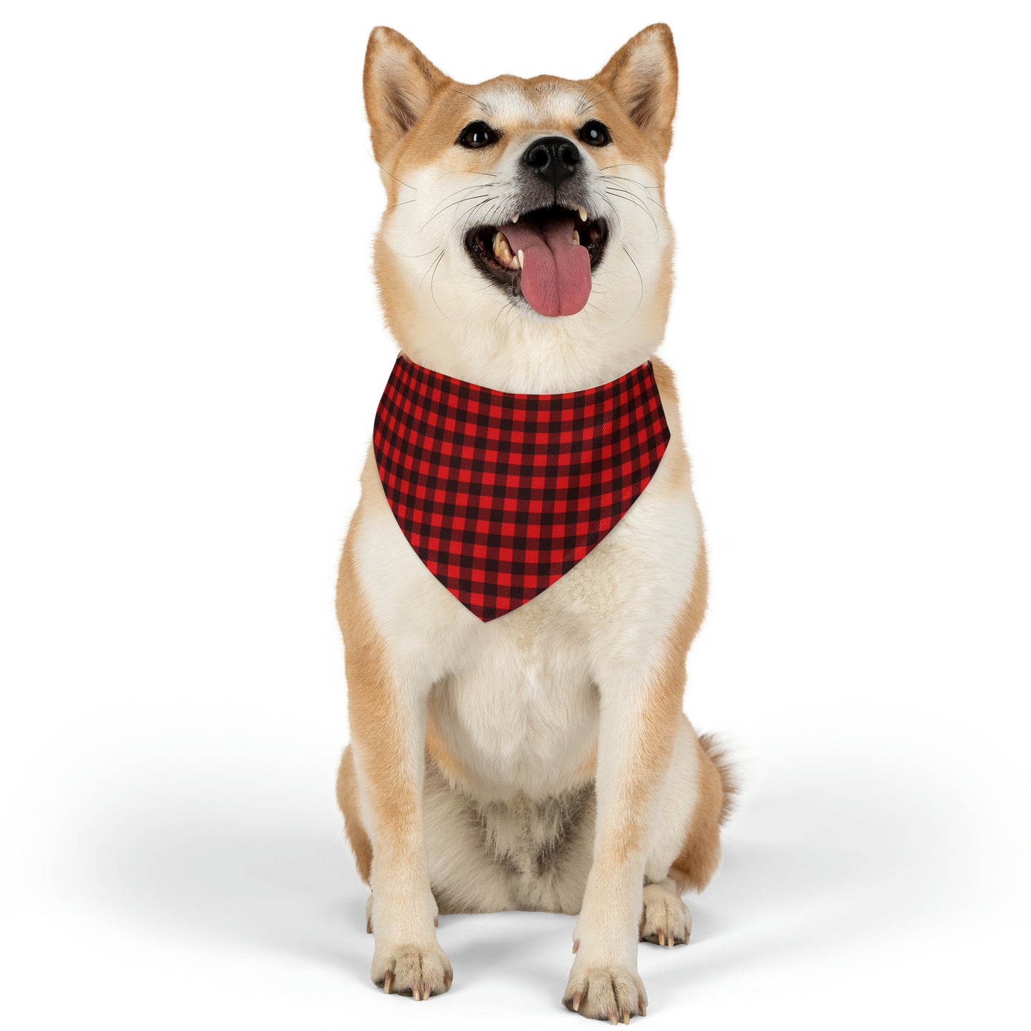 Red Flannel Pet Bandana Collar
