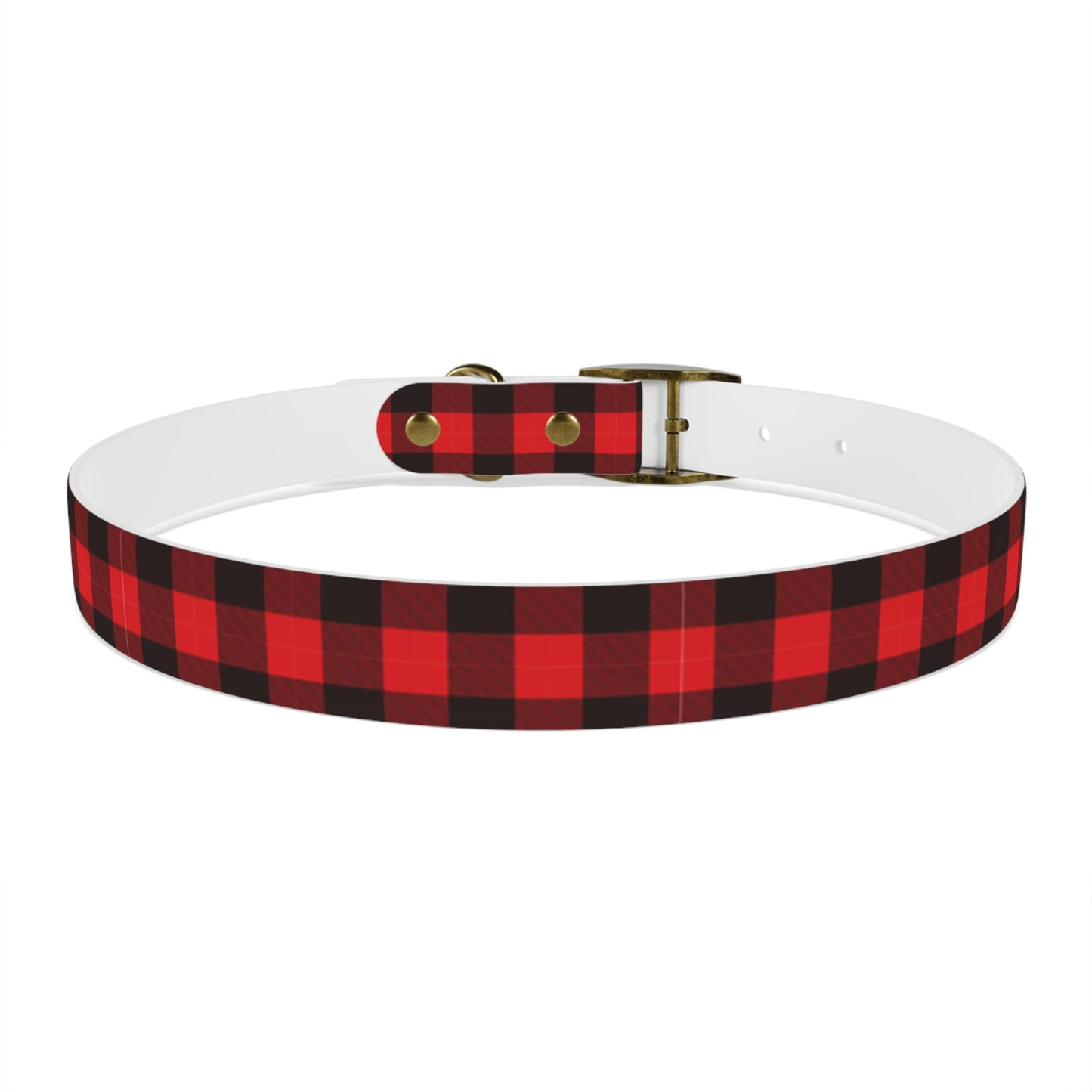 Red Flannel Dog Collar