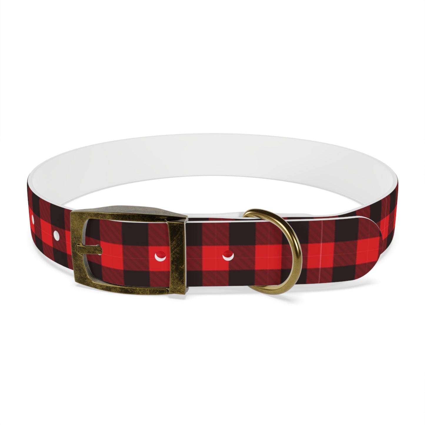 Red Flannel Dog Collar