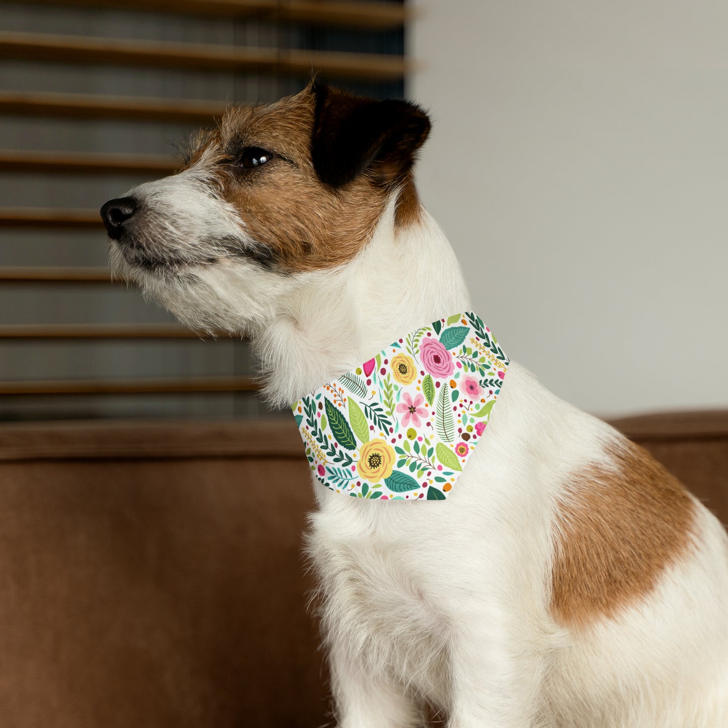 Floral Pet Bandana Collar