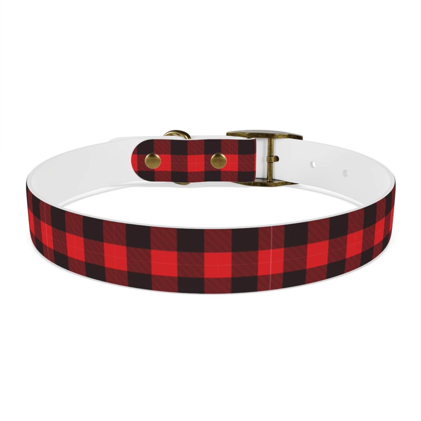 Red Flannel Dog Collar