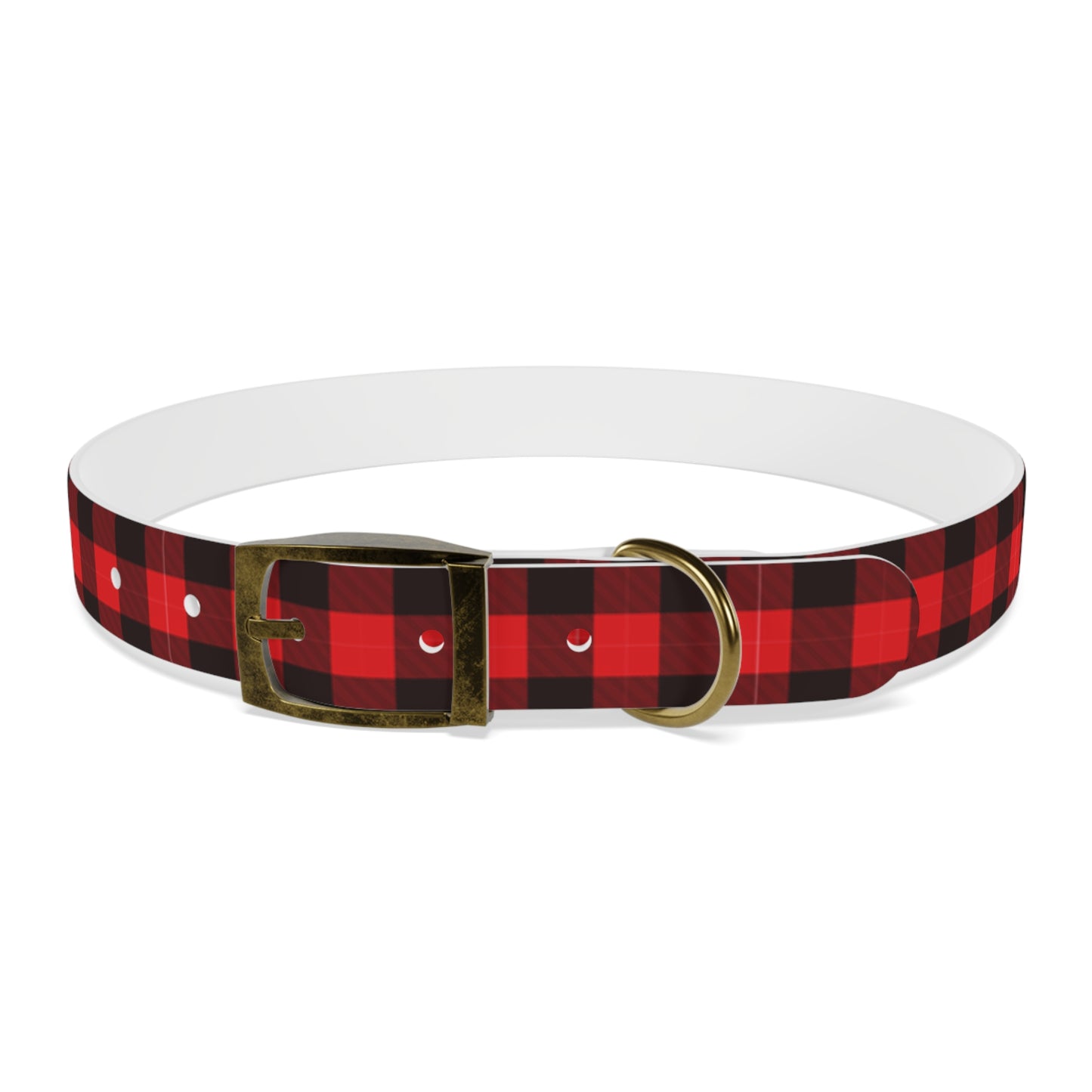 Red Flannel Dog Collar