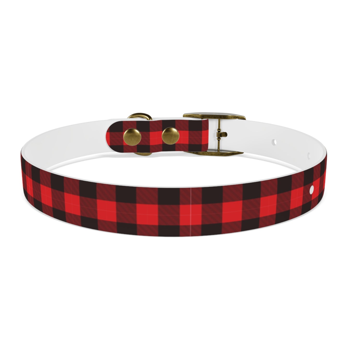 Red Flannel Dog Collar