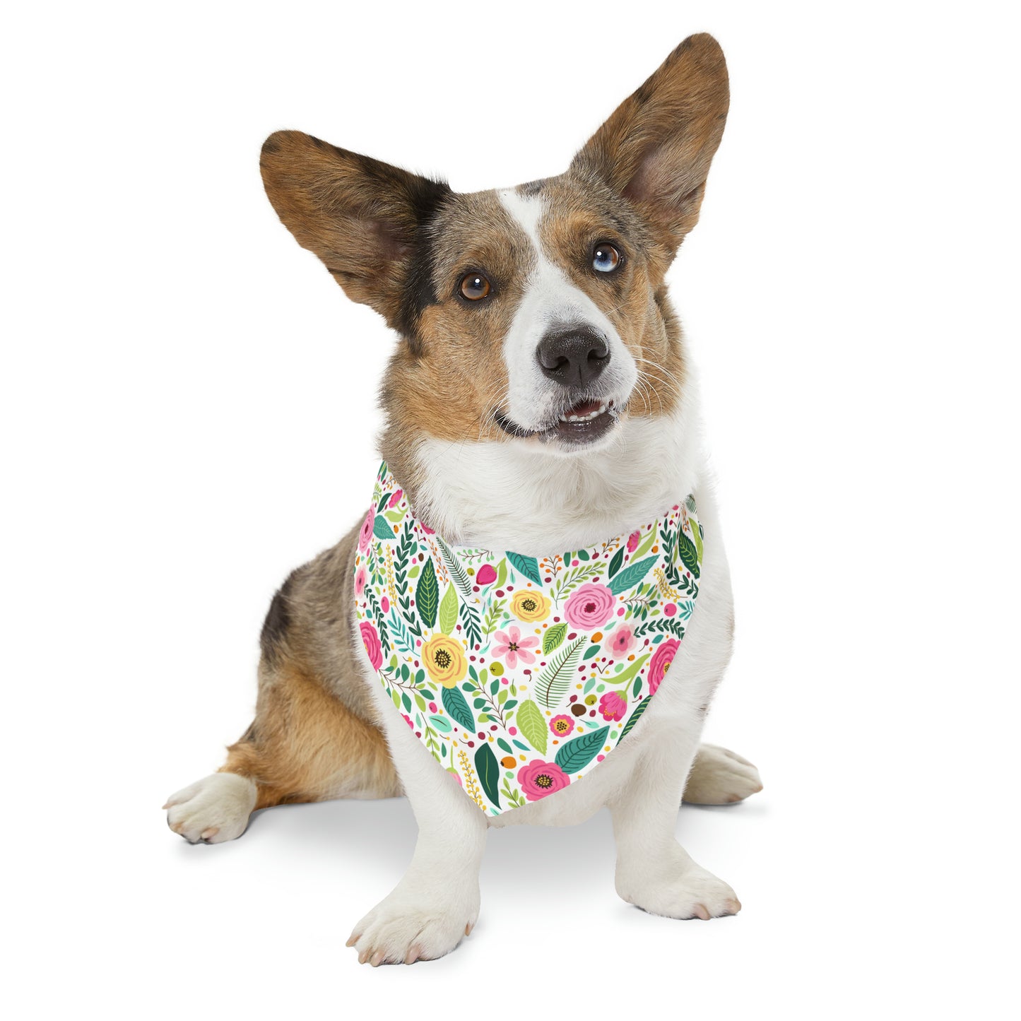 Floral Pet Bandana Collar