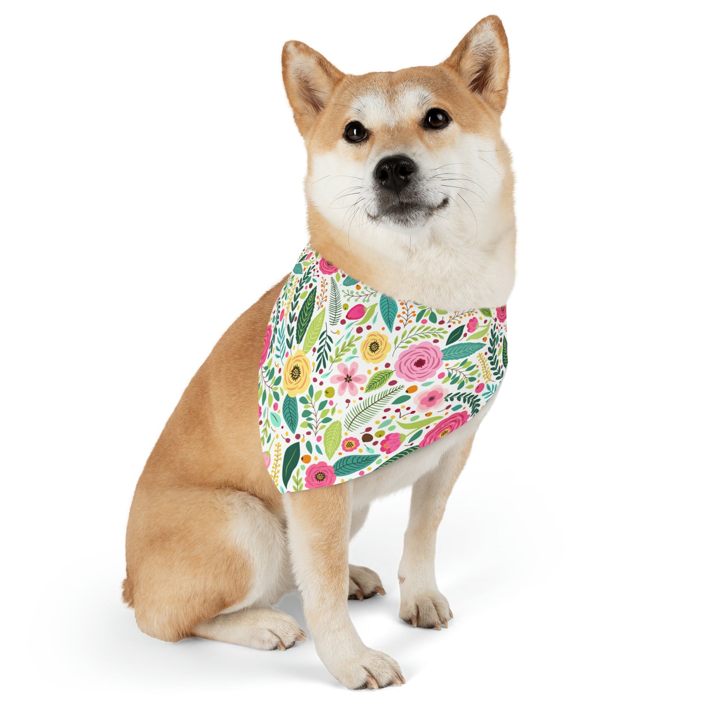 Floral Pet Bandana Collar