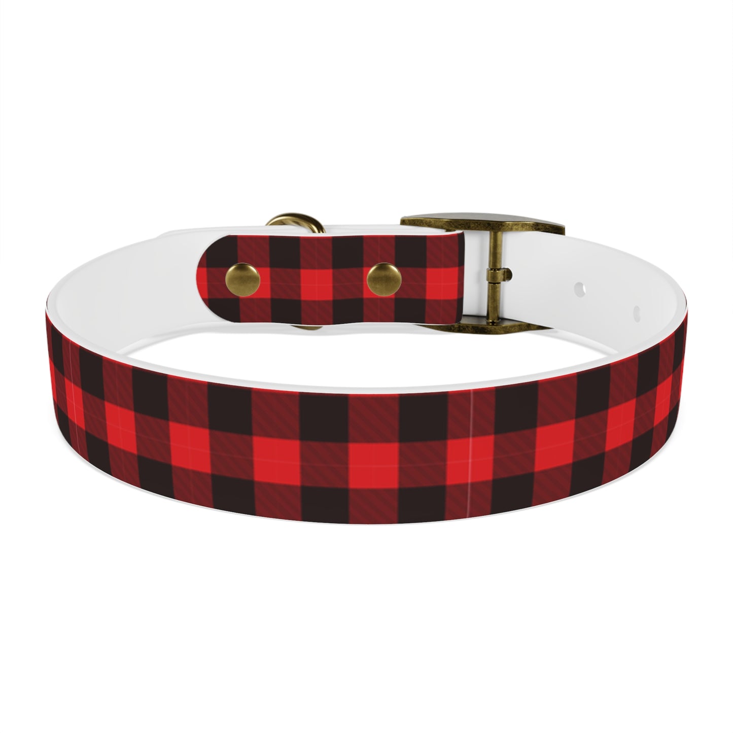 Red Flannel Dog Collar