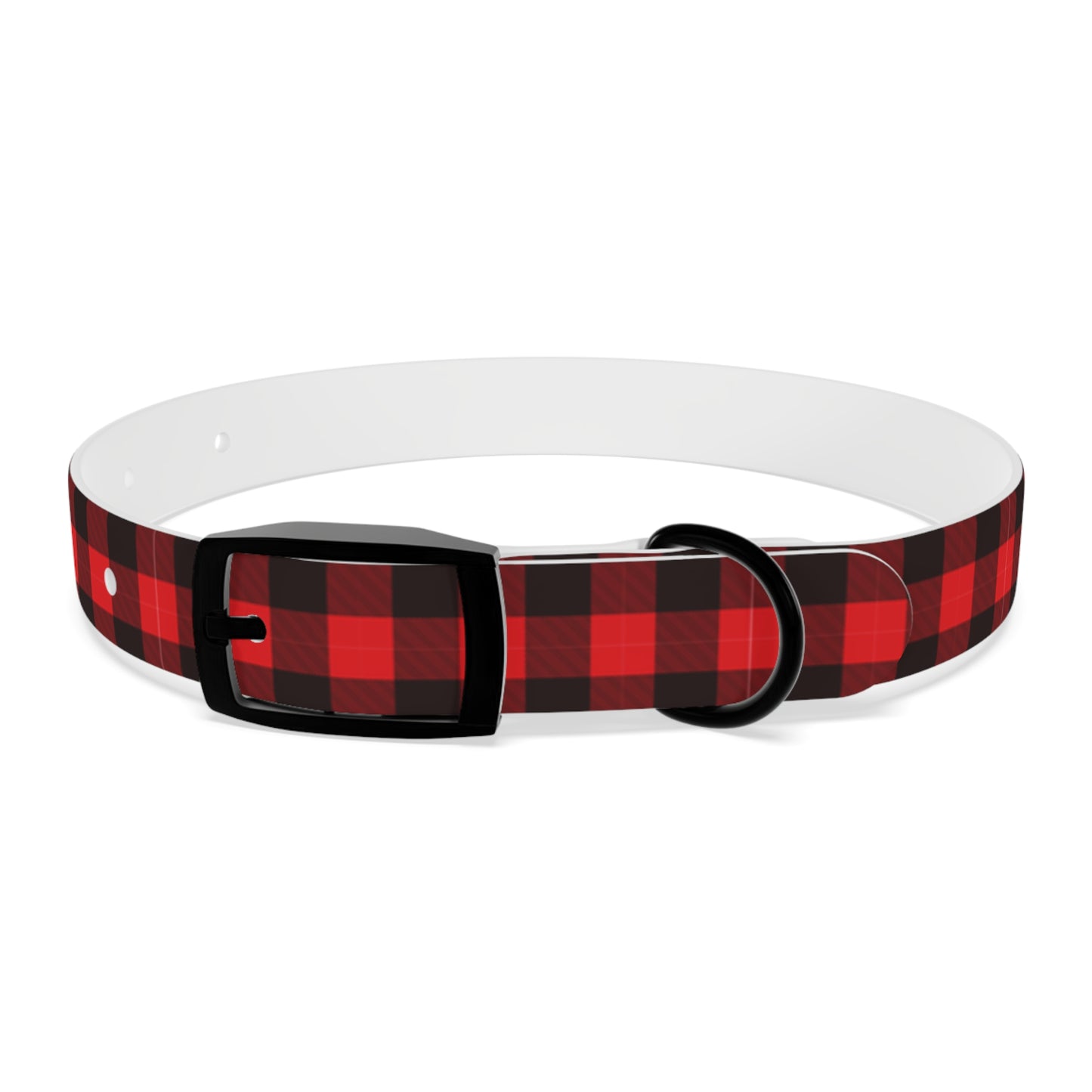 Red Flannel Dog Collar