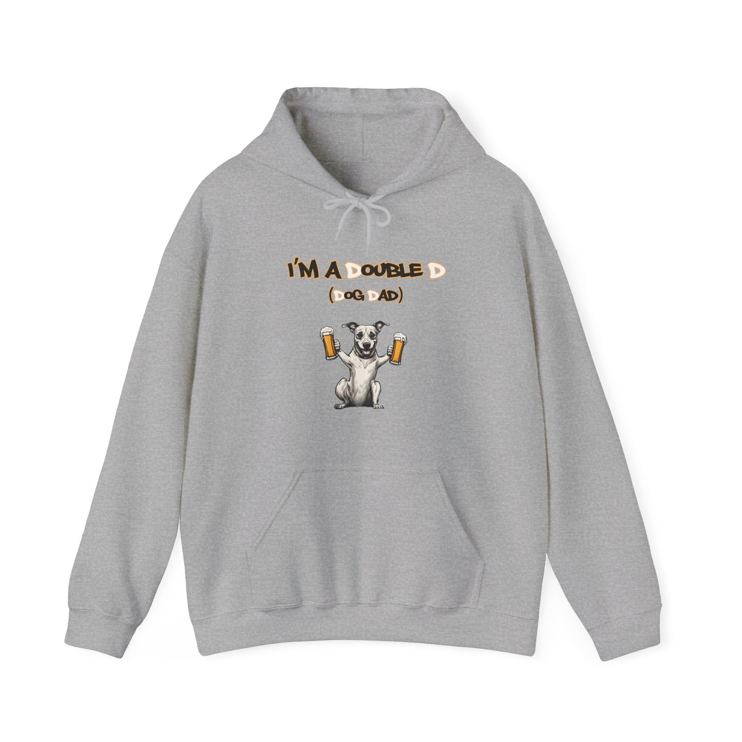 Im A Double D (Dog Dad) Unisex Heavy Blend™ Hooded Sweatshirt