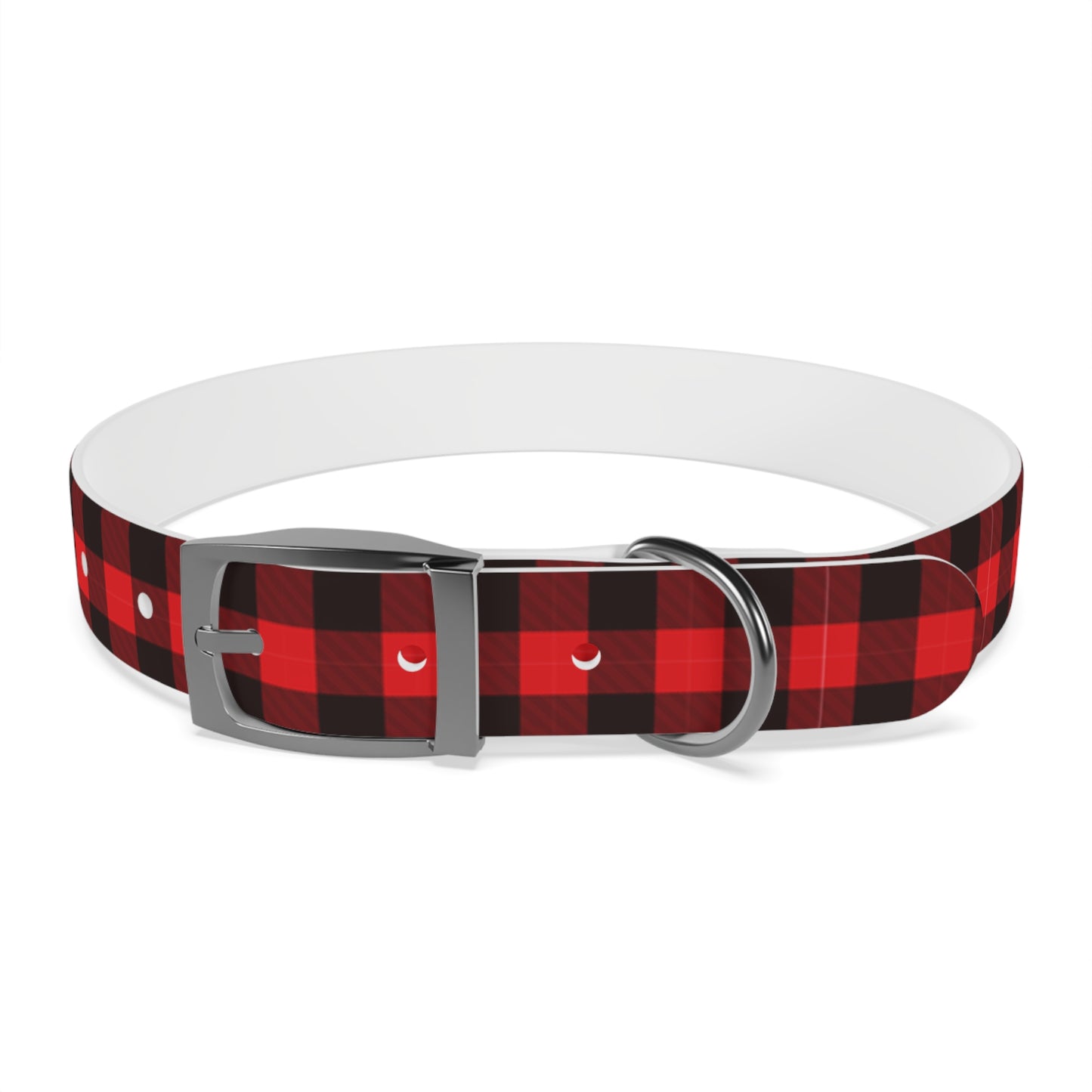 Red Flannel Dog Collar