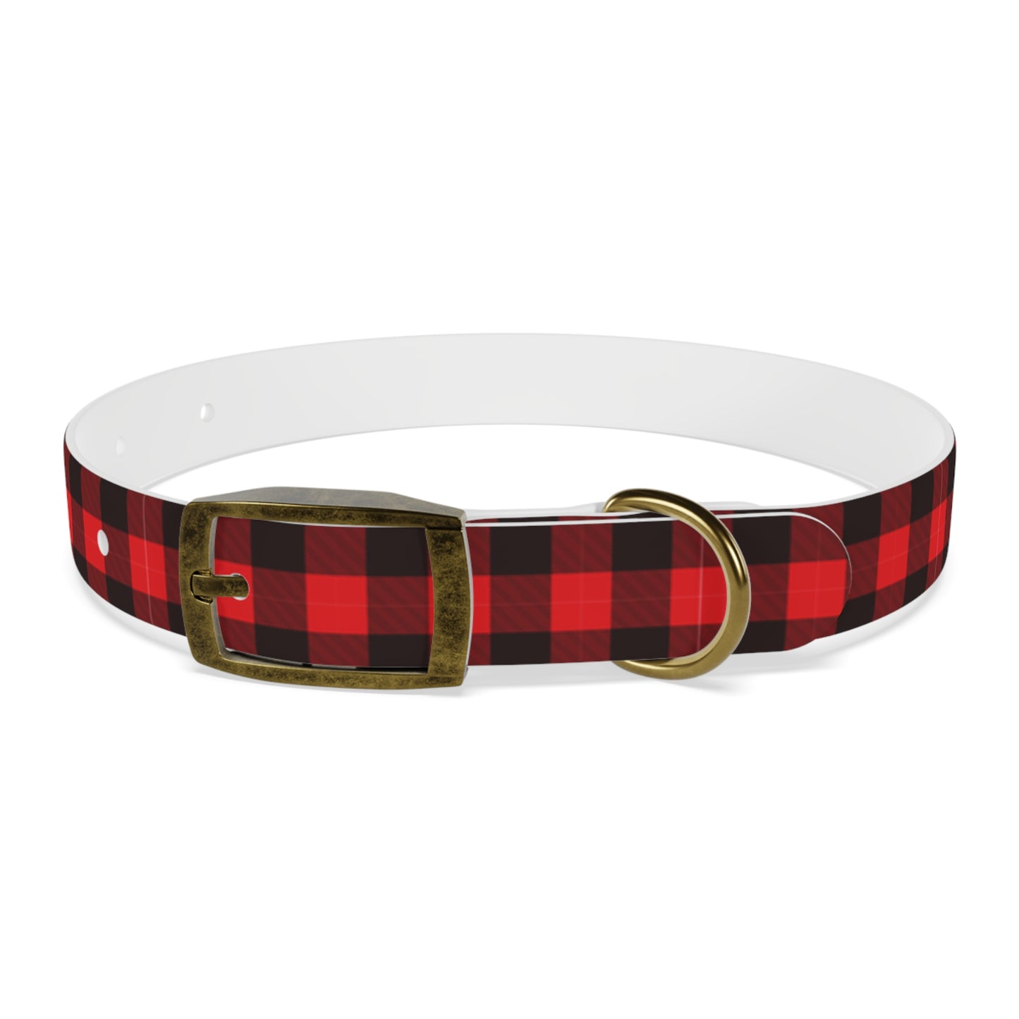 Red Flannel Dog Collar