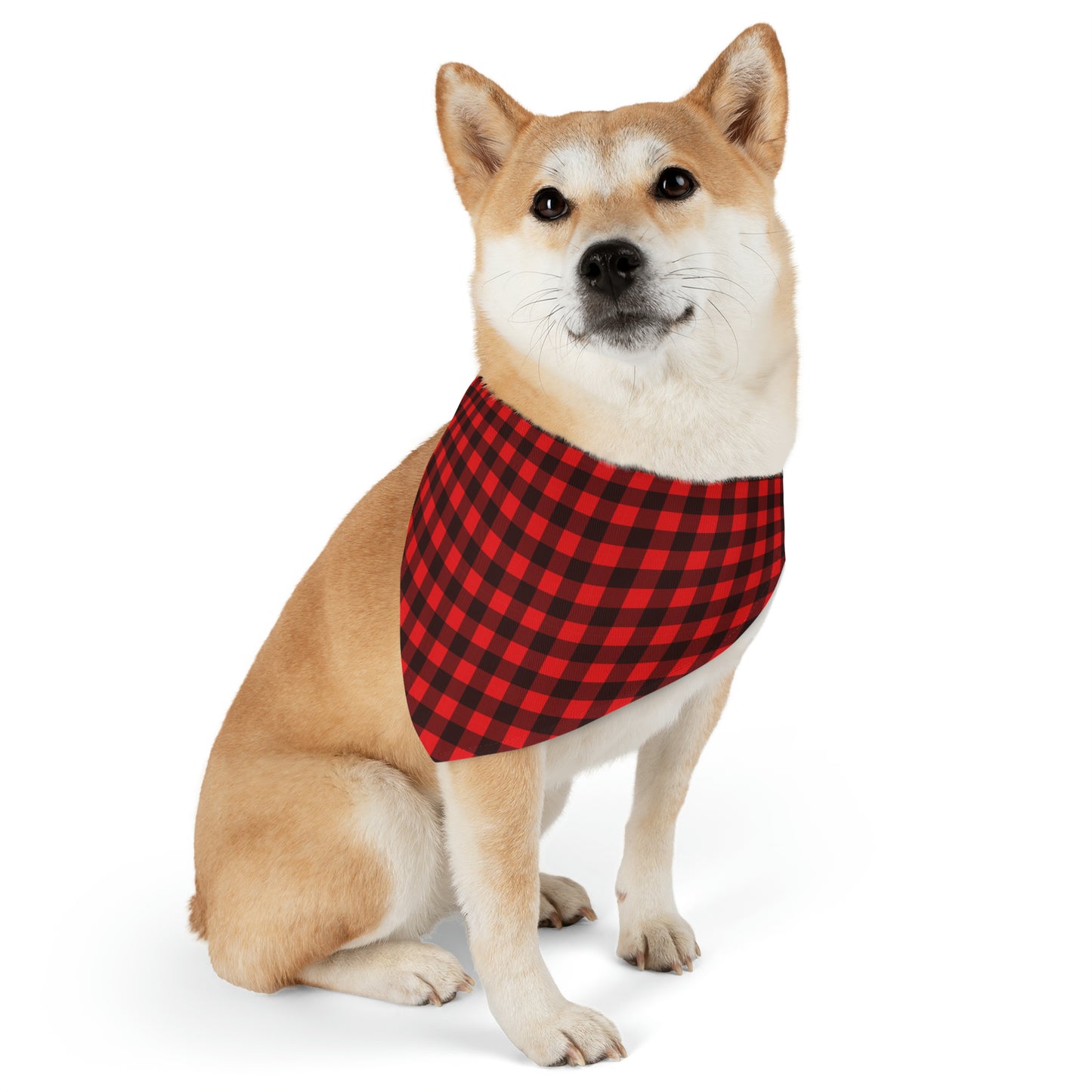 Red Flannel Pet Bandana Collar