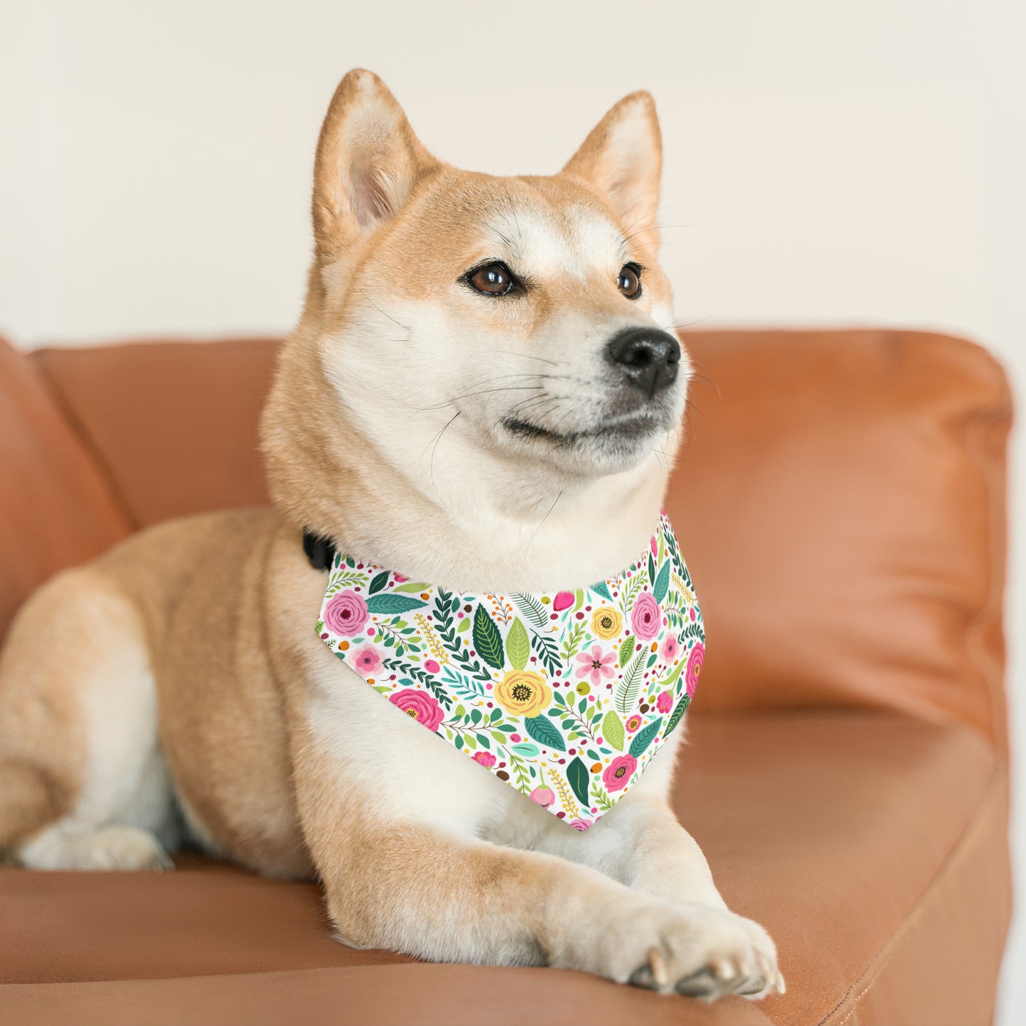 Floral Pet Bandana Collar